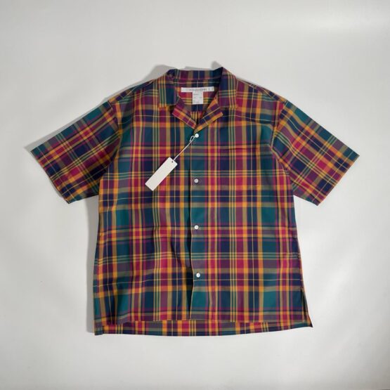【Men's】EEL Products | イールプロダクツ　花火シャツ - PURPLE CHEACK