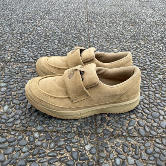 【Men's】THE NORTH FACE | ザ・ノースフェイス　Nuptse Loafer Suede - クラシックカーキ×TNFブラック CK [NF52576]
