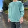 【Unisex】Import Brand　Garment Dyed Crew Swat - Seafoam - 画像 (3)