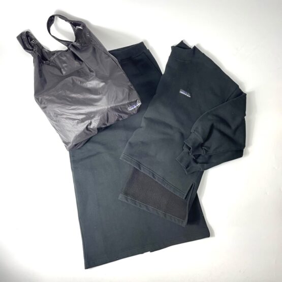 【Ladies】THOUSAND MILE | サウザンドマイル　Slit Skirt Set Up - BLACK
