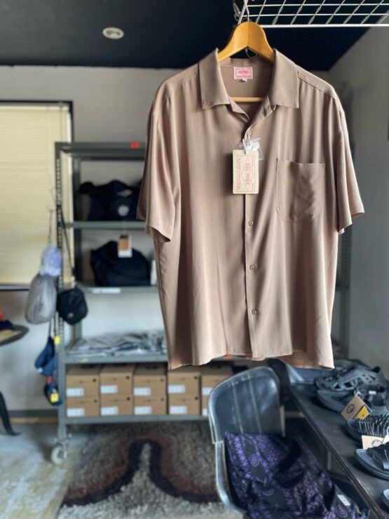 【Men's】BIG MIKE | ビッグマイク　Rayon Aloha S/S Shirts - COYOTE