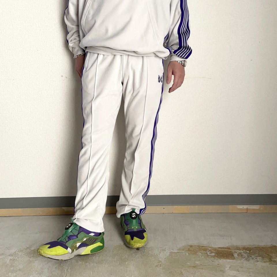 Needles トラックパンツ TRACK PANTS ホワイト ベージュ-