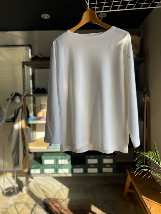 【Unisex】armi | アーミィ　『Smart』Wool x Cotton Football Tee - WHITE