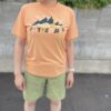 【Ladies】patagonia | パタゴニア　Kid's Cap Silkweigt T-Shirt - FITZ ROY SUPERBLOOM : HEIRLOOM PEACH [62381] - 画像 (2)