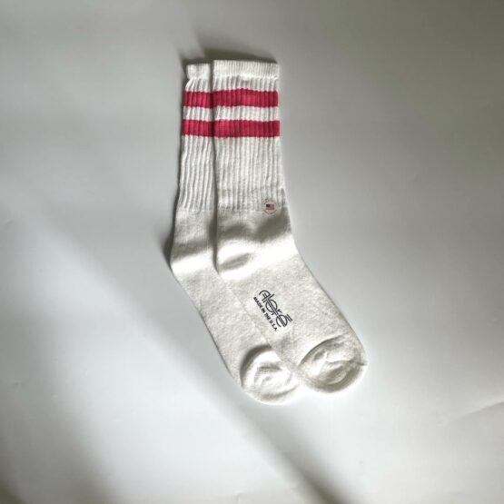 【Unisex】Alore | アローレ　Line Socks - PINK