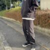 【Unisex】Needles | ニードルズ　Warm Up V-Neck Jacket - Poly Ripstop - BLACK - 画像 (2)