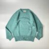 La Paz | ラ パス　Simple Jacquared Crew Sweater - SMOKEY AQUA - 画像 (7)