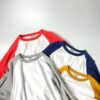 WALLA WALLA SPORT | ワラワラスポーツ　3/4 Baseball Tee 2 Tone - WHITE / SUN RED - 画像 (12)