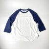 WALLA WALLA SPORT | ワラワラスポーツ　3/4 Baseball Tee 2 Tone - WHITE / NAVY - 画像 (2)