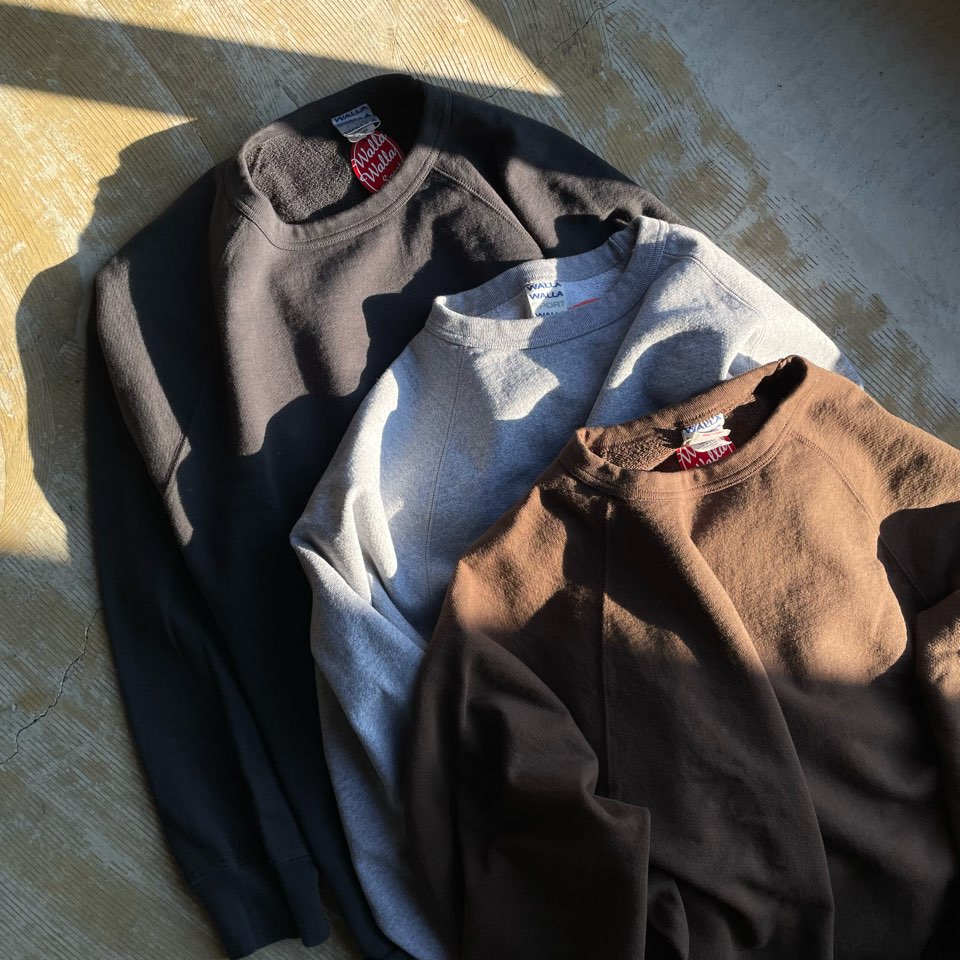 【Unisex】WALLA WALLA SPORT | ワラワラスポーツ 13oz Crew Sweat Shirt  - HEATHER GREY - 画像 (14)