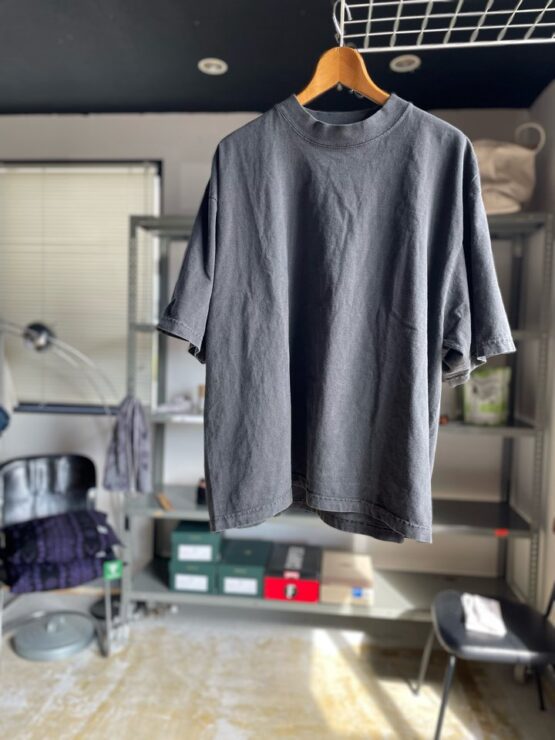 【Men's】7.5oz Drop Shoulder Big Tee - CHARCOAL