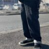 【Men's】BIG MIKE | ビッグマイク　Denim Painter Belt Easy Pants - BLACK DENIM - 画像 (3)