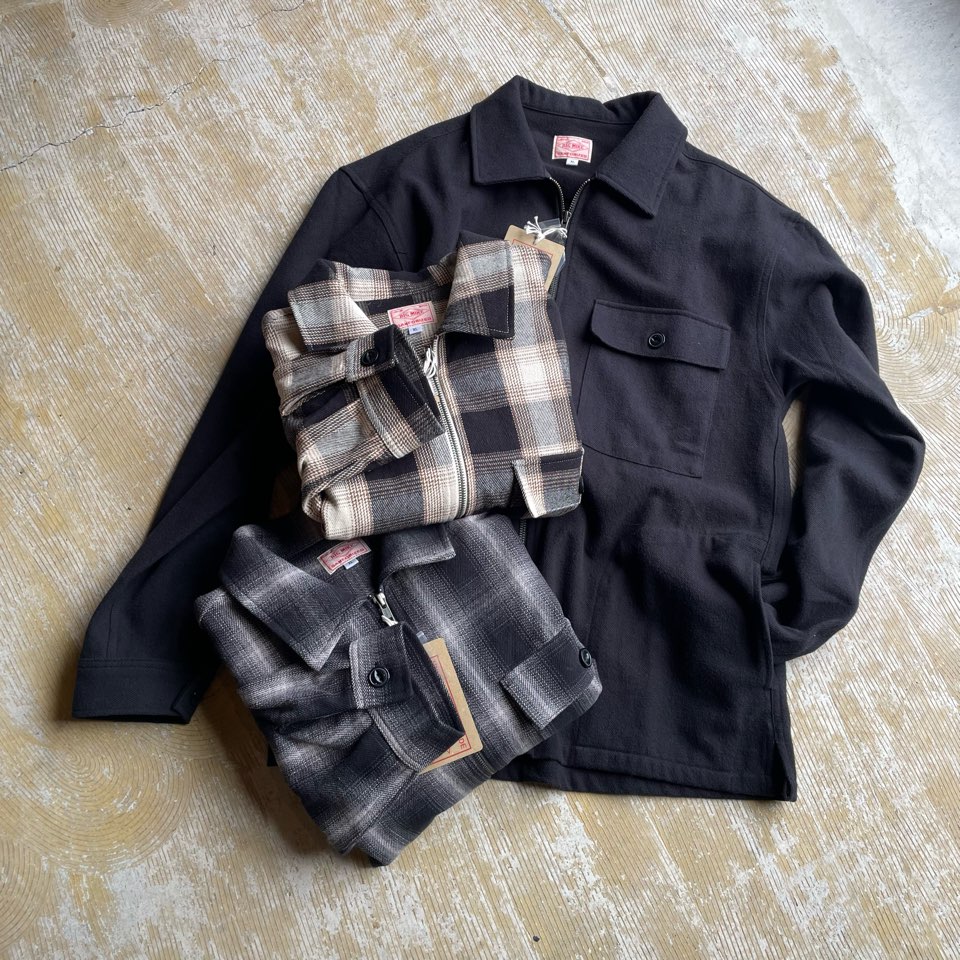 【Men's】BIG MIKE | ビッグマイク Heavy Flannel Zip Shirt Jacket - BLACK×GRAY - 画像 (18)