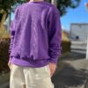 【Unisex】JEMORGAN | ジェーイーモーガン　Big Waffle Crew Neck - PURPLE - 画像 (3)