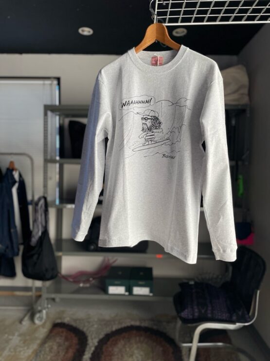 【Men's】BIG MIKE | ビッグマイク　Mike Sulf L/S Tee - ASH GREY