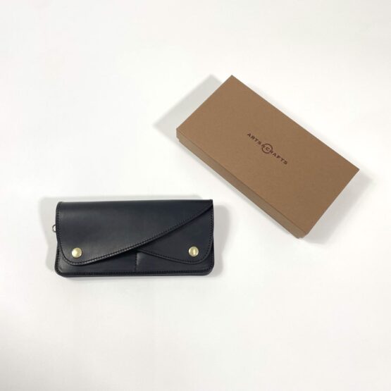【Unisex】ARTS & CRAFTS | アーツアンドクラフツ　《ELBAMATT ACC》Long Wallet - BLACK