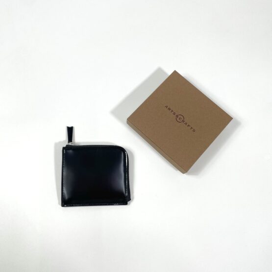 【Unisex】ARTS & CRAFTS | アーツアンドクラフツ　《Cordovan Acc》L-Zip Purse - BLACK