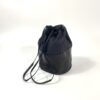 【Unisex】ARTS & CRAFTS | アーツアンドクラフツ　《CALF LEATHER COMBO》 Draestring Pouch M - BLACK - 画像 (2)