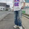 【Unisex】free rage | フリーレイジ　Rycycle Cotton Tee “FRGE” - WHITE - 画像 (3)