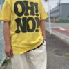 【Unisex】free rage | フリーレイジ　Rycycle Cotton Tee “OH!NO!OH!YES” - YELLOW - 画像 (8)