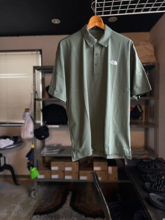 【Men's】THE NORTH FACE | ザ・ノースフェイス　Shortsleeve Flashdry Cotton Polo - DG ダックグリーン [NT22530]