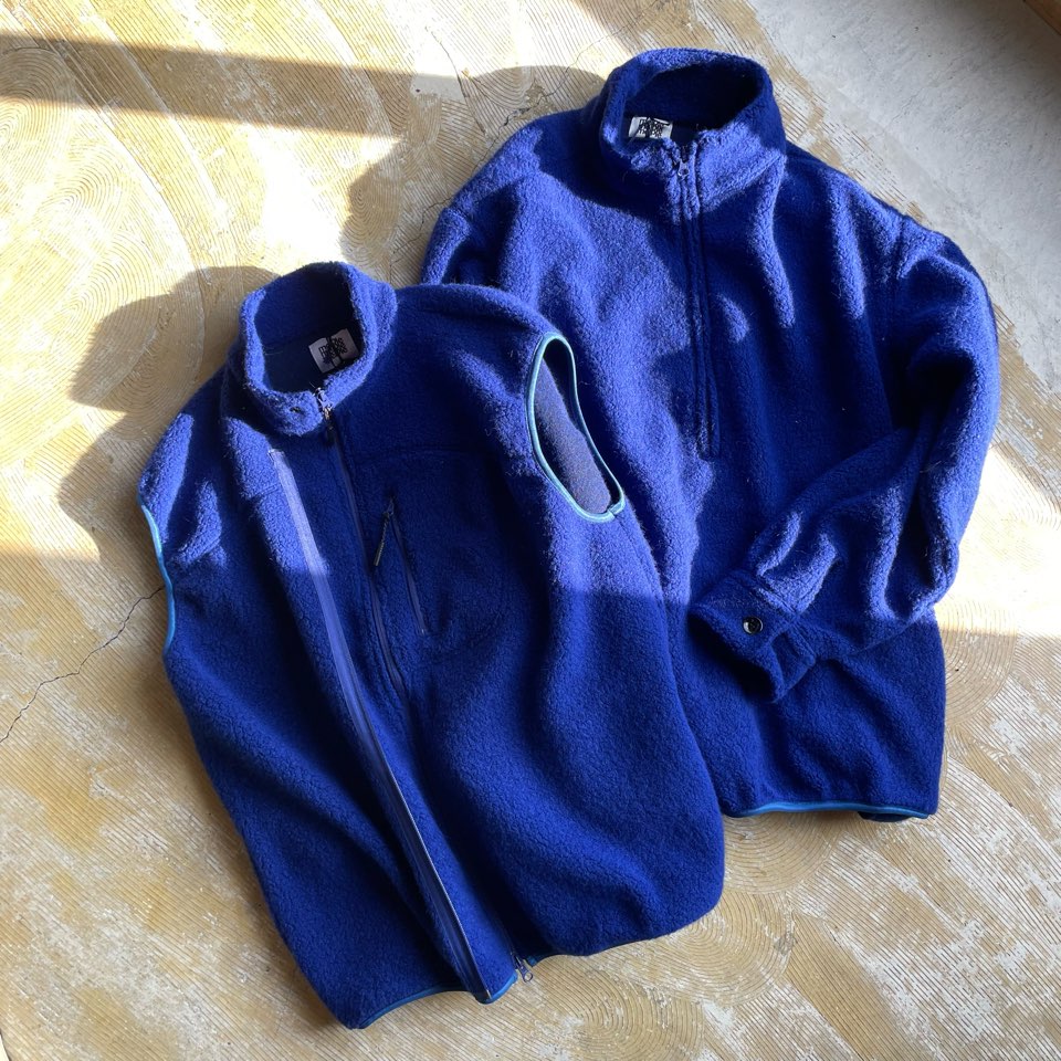 【Men's】melple | メイプル Wool Pile Zip Stand - LA BLUE - 画像 (15)