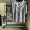 【Men's】Less by SHELTECH | シェルテック　Wide Tee Border - BLACK × WHITE - 画像 (2)