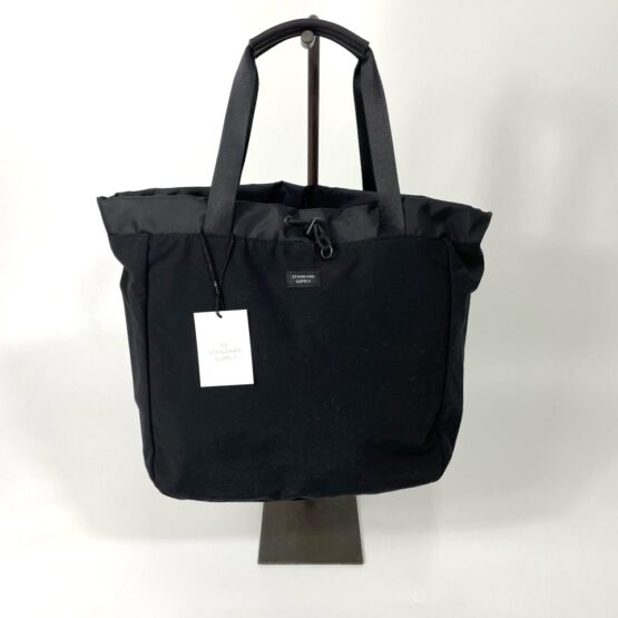 【Unisex】STANDARD SUPPLY | スタンダードサプライ　2Way Drawstring Tote - BLACK