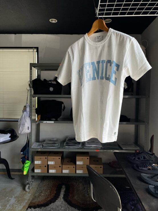 【Ladies】free rage | フリーレイジ　Rycycle Cotton Tee “VENICE” - WHITE