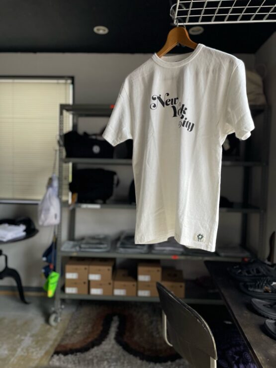 【Ladies】free rage | フリーレイジ　Rycycle Cotton Tee “New York City” - WHITE