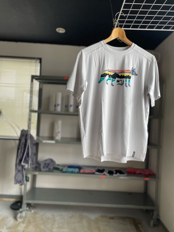 【Ladies】patagonia | パタゴニア　Kid's Cap Silkweigt T-Shirt - FOXY FITZ : TAILORED GREY [62380]