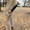 halo commodity | ハロコモディティー　Flutter Stole - BEIGE/CAMEL [h223-980] - 画像 (2)