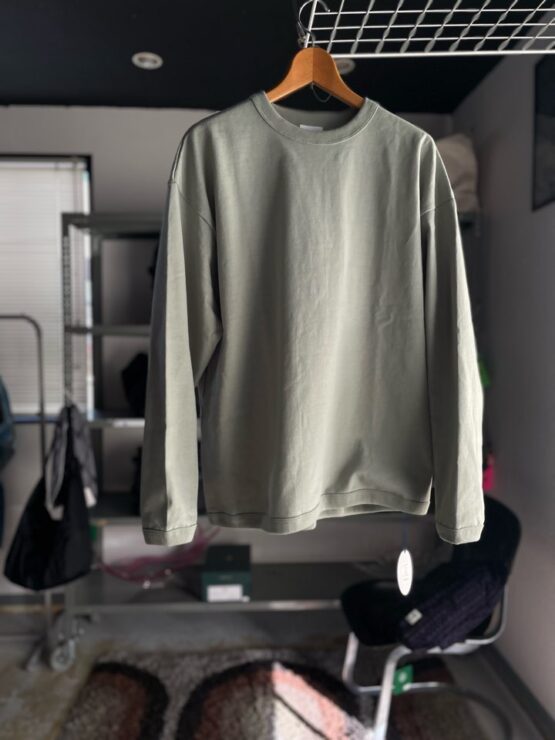 【Men's】melple | メイプル　The American Ringer L/S - SAGE GREEN