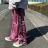 NEEDLES | ニードルズ　Boots-Cut Track Pant [POLY SMOOTH] - SMORK PINK [MR288] - 画像 (4)