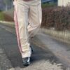 【Unisex】NEEDLES | ニードルズ　Track Pant [POLY SMOOTH] - IVORY - 画像 (4)