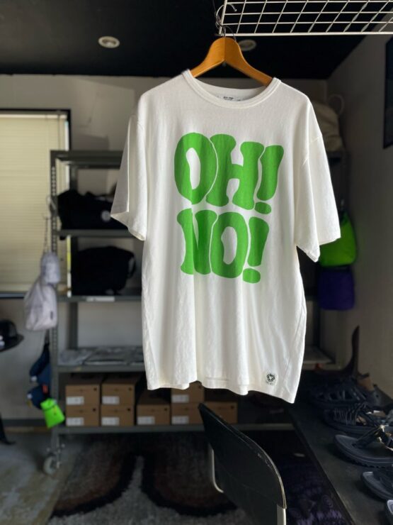 【Unisex】free rage | フリーレイジ　Rycycle Cotton Tee “OH!NO!OH!YES” - WHITE