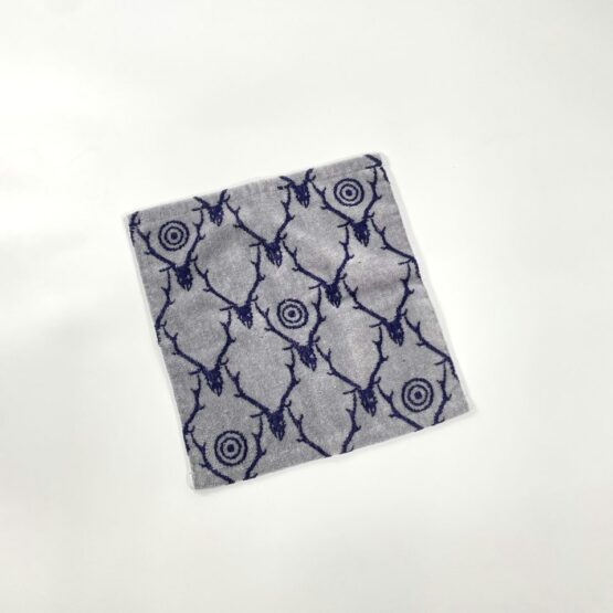 【Unisex】South2 West8 | サウスツーウエストエイト　Hand Towel - TARGET & SKULL [GREY & PURPLE]
