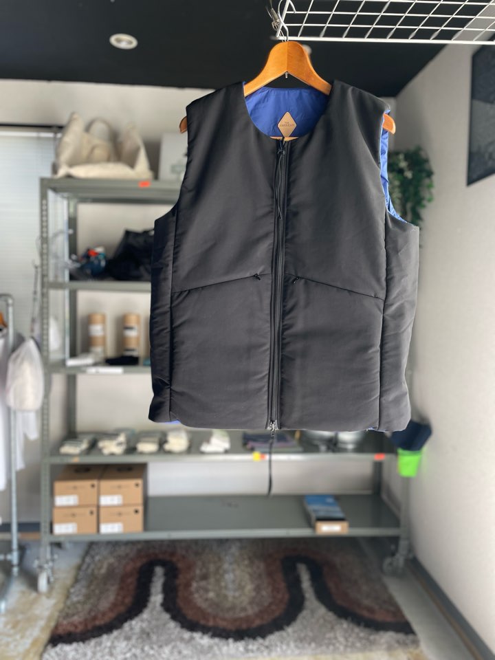 【Men's】melple | メイプル Ventura Vest - BLACK×BLUE
