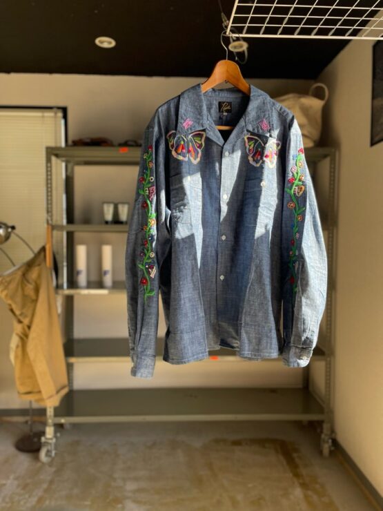 【Men's】NEEDLES | ニードルズ　One-Up Shirt [Cotton Chambray] - INDIA EMB.