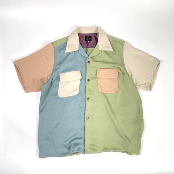 NEEDLES | ニードルズ　S/S Classic Shirt 〔POLY SATEEN〕- MULTI COLOUR / Light Tone