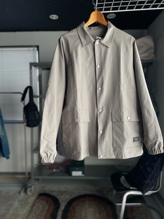 【Men's】BIG MIKE | ビッグマイク　60/40 Cross Mesh Coach Jacket  - GREY