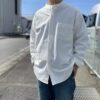 【Men's】free rage | フリーレイジ　"STANDARD" No Collar Denim Shirt - WHITE - 画像 (4)