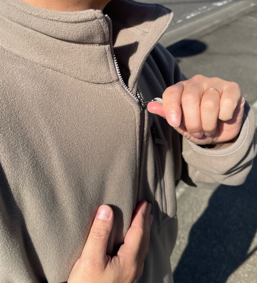 【Men's】THE NORTH FACE | ザ・ノースフェイス Field Fleece Half Zip - MR マッシュルーム - 画像 (5)