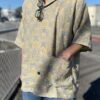 【Men's】NEEDLES | ニードルズ　Cabana Shirt [Poly india Iq.] - GRAY/BEIGE - 画像 (4)