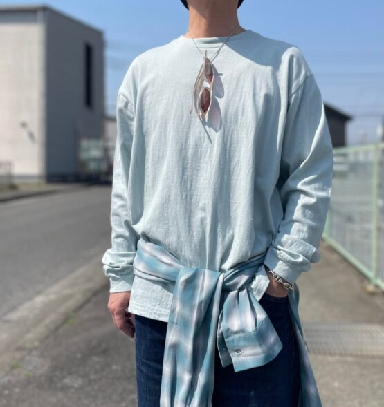 【Unisex】ザ・ベスト | The Best　Organic Cotton Long Sleeve Tee - MINT GREEN