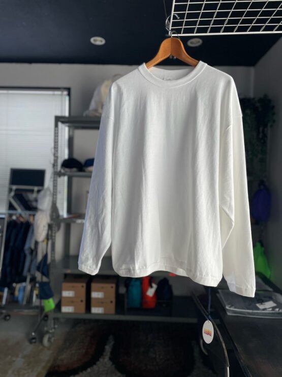 【Men's】melple | メイプル　The American Ringer L/S - WHITE