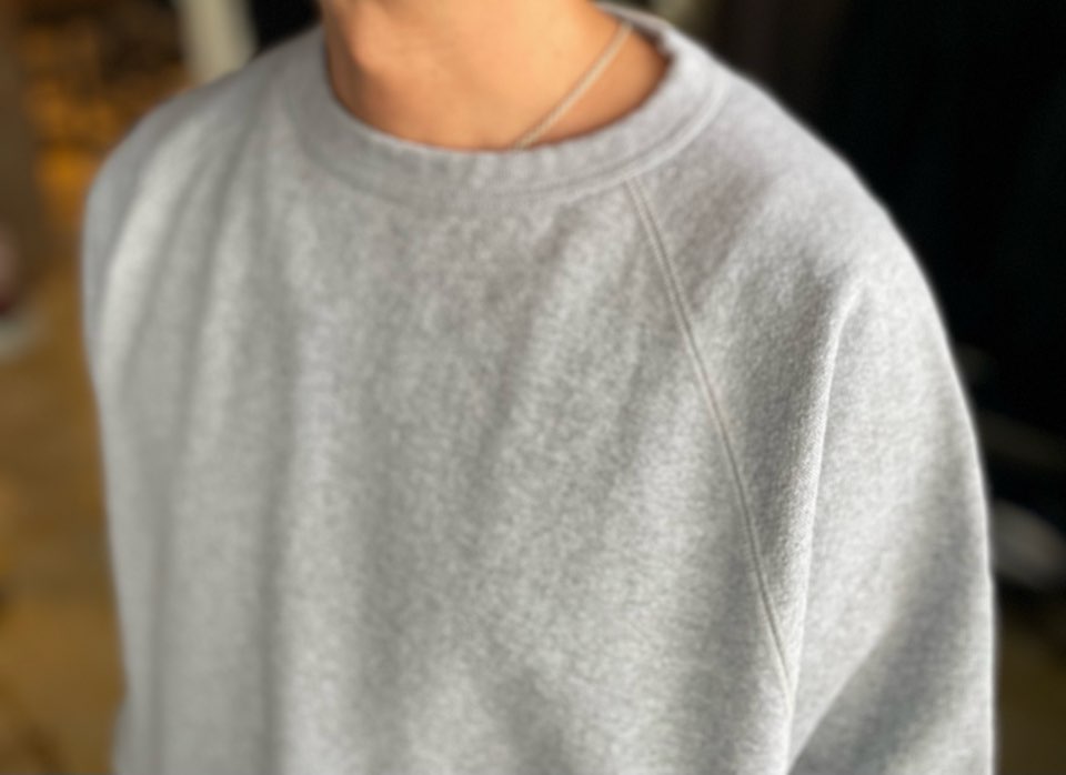 【Unisex】WALLA WALLA SPORT | ワラワラスポーツ 13oz Crew Sweat Shirt  - HEATHER GREY - 画像 (4)