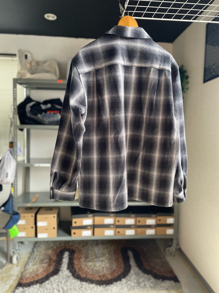 【Men's】BIG MIKE | ビッグマイク Heavy Flannel Zip Shirt Jacket - BLACK×GRAY - 画像 (16)