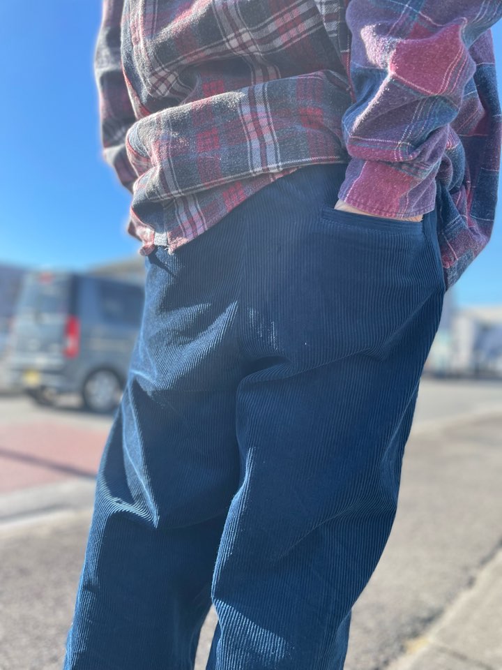 【Men's】BIG MIKE | ビッグマイク Corduroy Easy Pants - BLUE GRAY - 画像 (6)