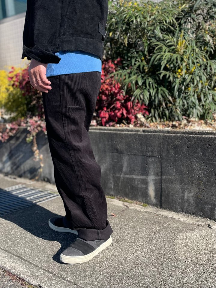 【Men's】BIG MIKE | ビッグマイク Corduroy Easy Pants - BLACK - 画像 (4)